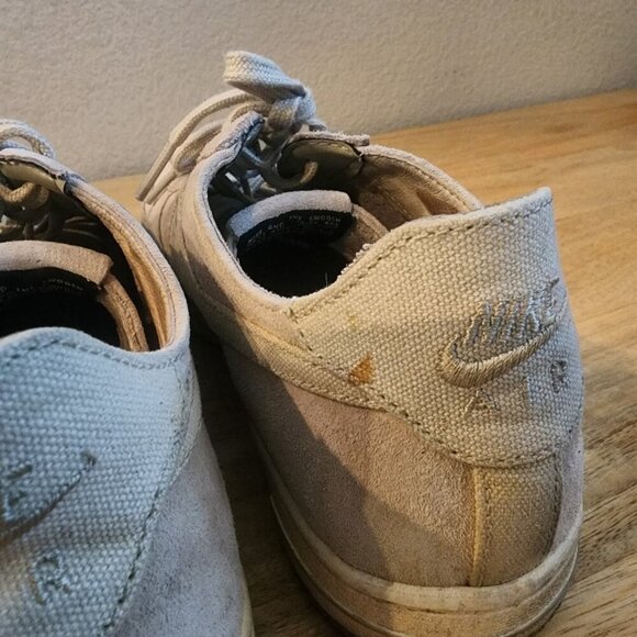 Nike Womens Air Force 1 Low Shoes Sneaker Suede 487643-201 Light Sandtrap Size 8 - Picture 9 of 13